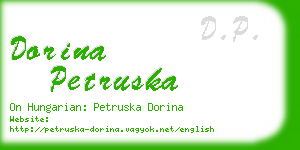 dorina petruska business card